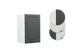 Vicco Hängeschrank R-Line Hängender Küchenschrank Anthrazit Landhaus/Weiß 40 cm