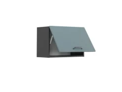 Vicco Hängeschrank R-Line Hängender Küchenschrank Blau-Grau/Anthrazit 60 cm Flach
