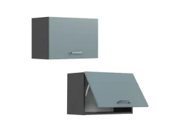 Vicco Hängeschrank R-Line Hängender Küchenschrank Blau-Grau/Anthrazit 60 cm Flach