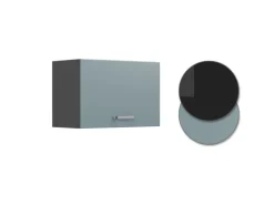 Vicco Hängeschrank R-Line Hängender Küchenschrank Blau-Grau/Anthrazit 60 cm Flach