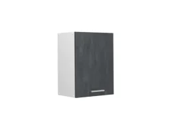 Vicco Hängeschrank R-Line Hängender Küchenschrank Schwarz Beton/Weiß 45 cm