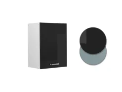 Vicco Hängeschrank R-Line Hängender Küchenschrank Schwarz Hochglanz/Weiß 45 cm