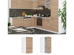 Vicco Hängeschrank R-Line Hängender Küchenschrank Sonoma/Weiß 30 cm