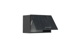 Vicco Hängeschrank R-Line Hängender Küchenschrank Schwarz Beton/Anthrazit 60 cm Flach