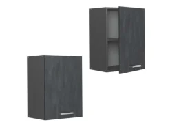 Vicco Hängeschrank R-Line Hängender Küchenschrank Schwarz Beton/Anthrazit 45 cm