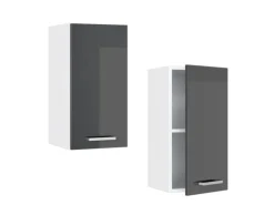 Vicco Hängeschrank R-Line Hängender Küchenschrank Anthrazit Hochglanz/Weiß 30 cm