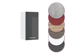 Vicco Hängeschrank R-Line Hängender Küchenschrank Anthrazit Hochglanz/Weiß 30 cm