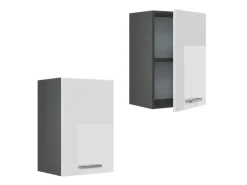 Vicco Hängeschrank R-Line Hängender Küchenschrank Weiß Hochglanz/Anthrazit 40 cm