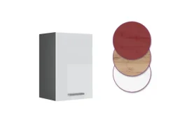 Vicco Hängeschrank R-Line Hängender Küchenschrank Weiß Hochglanz/Anthrazit 40 cm