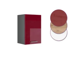 Vicco Hängeschrank R-Line Hängender Küchenschrank Bordeaux Hochglanz/Anthrazit 40 cm