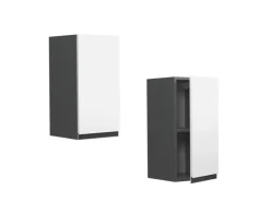 Vicco Hängeschrank R-Line Hängender Küchenschrank Weiß/Anthrazit 30 cm J-Shape