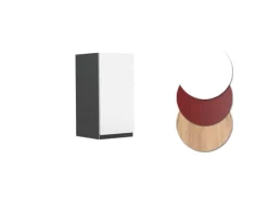 Vicco Hängeschrank R-Line Hängender Küchenschrank Weiß/Anthrazit 30 cm J-Shape