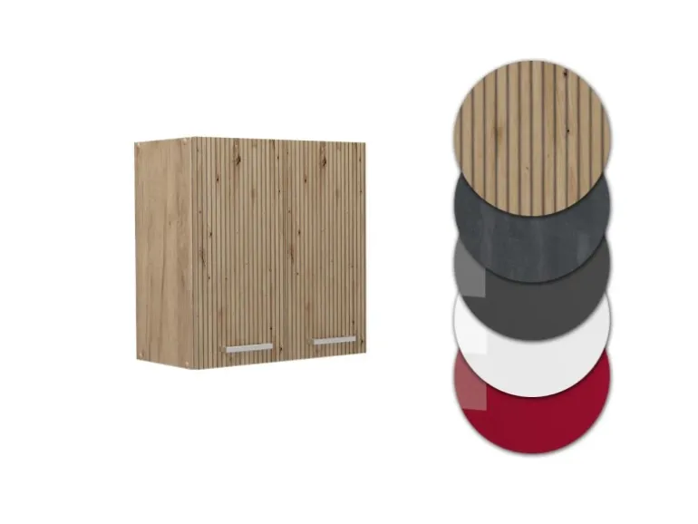 Vicco Hängeschrank R-Line Hängender Küchenschrank Artisan-Eiche/Goldkraft Eiche 60 cm