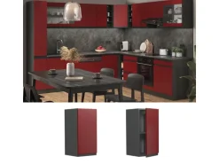 Vicco Hängeschrank R-Line Hängender Küchenschrank Rot/Anthrazit 30 cm J-Shape
