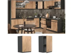 Vicco Hängeschrank R-Line Hängender Küchenschrank Goldkraft Eiche/Anthrazit 40 cm J-Shape