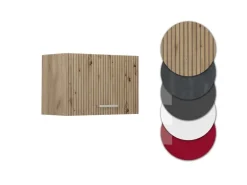 Vicco Hängeschrank R-Line Hängender Küchenschrank Artisan-Eiche/Goldkraft Eiche 60 cm Flach