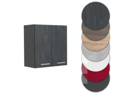 Vicco Hängeschrank R-Line Hängender Küchenschrank Schwarz Beton/Anthrazit 60 cm