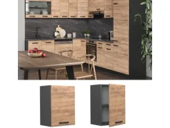 Vicco Hängeschrank R-Line Hängender Küchenschrank Goldkraft Eiche/Anthrazit 45 cm