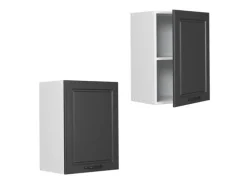 Vicco Hängeschrank R-Line Hängender Küchenschrank Anthrazit Landhaus/Weiß 45 cm