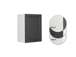 Vicco Hängeschrank R-Line Hängender Küchenschrank Anthrazit Landhaus/Weiß 45 cm