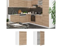 Vicco Hängeschrank R-Line Hängender Küchenschrank Sonoma/Weiß 40 cm