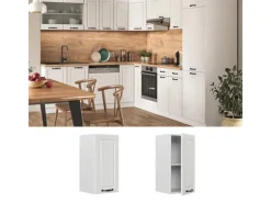Vicco Hängeschrank R-Line Hängender Küchenschrank Weiß Landhaus/Weiß 30 cm