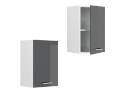 Vicco Hängeschrank R-Line Hängender Küchenschrank Anthrazit Hochglanz/Weiß 40 cm