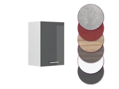 Vicco Hängeschrank R-Line Hängender Küchenschrank Anthrazit Hochglanz/Weiß 40 cm