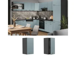 Vicco Hängeschrank R-Line Hängender Küchenschrank Blau-Grau/Anthrazit 30 cm