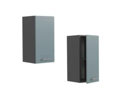 Vicco Hängeschrank R-Line Hängender Küchenschrank Blau-Grau/Anthrazit 30 cm