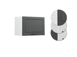 Vicco Hängeschrank R-Line Hängender Küchenschrank Anthrazit Landhaus/Weiß 60 cm Flach