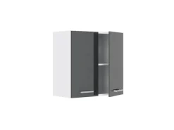 Vicco Hängeschrank R-Line Hängender Küchenschrank Anthrazit Hochglanz/Weiß 60 cm