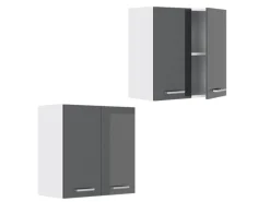 Vicco Hängeschrank R-Line Hängender Küchenschrank Anthrazit Hochglanz/Weiß 60 cm