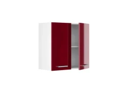 Vicco Hängeschrank R-Line Hängender Küchenschrank Bordeaux Hochglanz/Weiß 60 cm