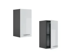 Vicco Hängeschrank R-Line Hängender Küchenschrank Weiß Hochglanz/Anthrazit 30 cm