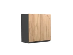 Vicco Hängeschrank R-Line Hängender Küchenschrank Goldkraft Eiche/Anthrazit 60 cm J-Shape