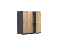 Vicco Hängeschrank R-Line Hängender Küchenschrank Goldkraft Eiche/Anthrazit 60 cm J-Shape