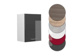 Vicco Hängeschrank R-Line Hängender Küchenschrank Anthrazit Hochglanz/Weiß 45 cm