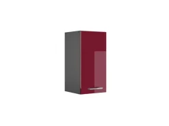 Vicco Hängeschrank R-Line Hängender Küchenschrank Bordeaux Hochglanz/Anthrazit 30 cm