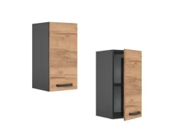 Vicco Hängeschrank R-Line Hängender Küchenschrank Goldkraft Eiche/Anthrazit 30 cm