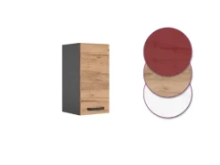 Vicco Hängeschrank R-Line Hängender Küchenschrank Goldkraft Eiche/Anthrazit 30 cm