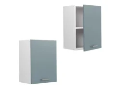 Vicco Hängeschrank R-Line Hängender Küchenschrank Blau-Grau/Weiß 45 cm
