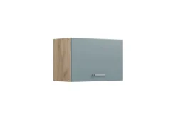 Vicco Hängeschrank R-Line Hängender Küchenschrank Blau-Grau/Goldkraft Eiche 60 cm Flach