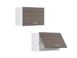 Vicco Hängeschrank R-Line Hängender Küchenschrank Grau/Weiß 60 cm Flach