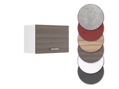 Vicco Hängeschrank R-Line Hängender Küchenschrank Grau/Weiß 60 cm Flach