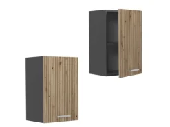 Vicco Hängeschrank R-Line Hängender Küchenschrank Artisan-Eiche/Anthrazit 40 cm