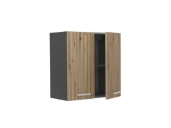Vicco Hängeschrank R-Line Hängender Küchenschrank Artisan-Eiche/Anthrazit 60 cm