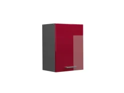 Vicco Hängeschrank R-Line Hängender Küchenschrank Bordeaux Hochglanz/Anthrazit 45 cm