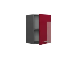 Vicco Hängeschrank R-Line Hängender Küchenschrank Bordeaux Hochglanz/Anthrazit 45 cm
