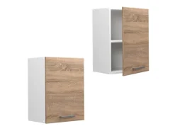 Vicco Hängeschrank R-Line Hängender Küchenschrank Sonoma/Weiß 45 cm